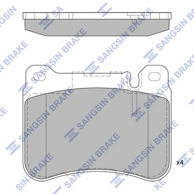 SP2329 Hi-Q Комплект тормозных колодок, дисковый тормоз