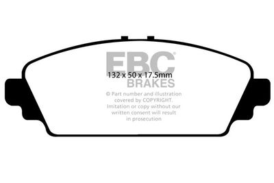 DP1544 EBC Brakes Комплект тормозных колодок, дисковый тормоз