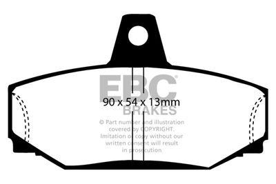 DP3793C EBC Brakes Комплект тормозных колодок, дисковый тормоз