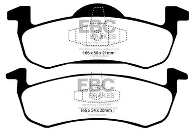 DP41804R EBC Brakes Комплект тормозных колодок, дисковый тормоз