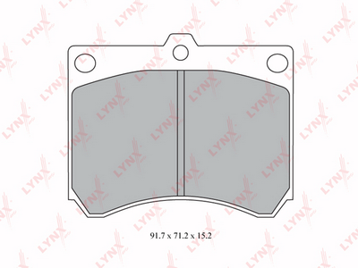 BD5120 LYNXauto Комплект тормозных колодок, дисковый тормоз