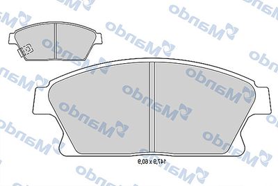 MBF015334 MANDO Комплект тормозных колодок, дисковый тормоз