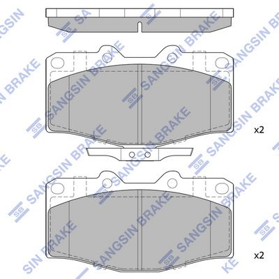 SP4245 Hi-Q Комплект тормозных колодок, дисковый тормоз