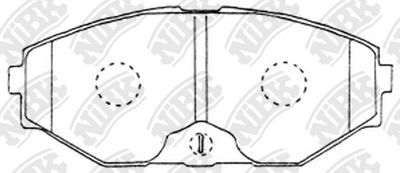 PN2261 NiBK Комплект тормозных колодок, дисковый тормоз