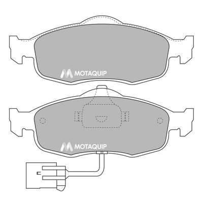 LVXL661 MOTAQUIP Комплект тормозных колодок, дисковый тормоз