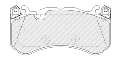 FDB5381 FERODO Комплект тормозных колодок, дисковый тормоз