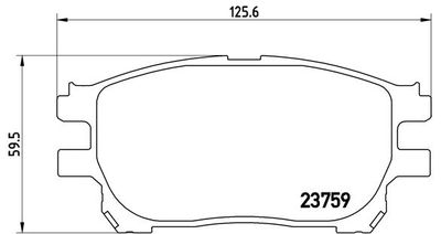 P83070 BREMBO Комплект тормозных колодок, дисковый тормоз