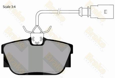 PA1470 Brake ENGINEERING Комплект тормозных колодок, дисковый тормоз