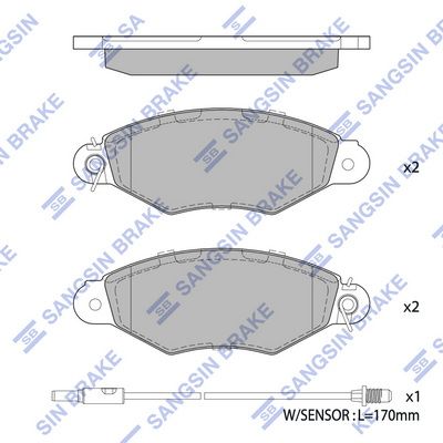 SP1891 Hi-Q Комплект тормозных колодок, дисковый тормоз