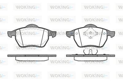 P290300 WOKING Комплект тормозных колодок, дисковый тормоз