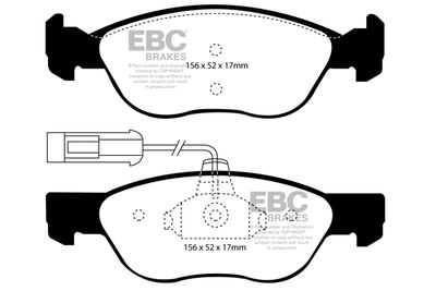 DP21060 EBC Brakes Комплект тормозных колодок, дисковый тормоз