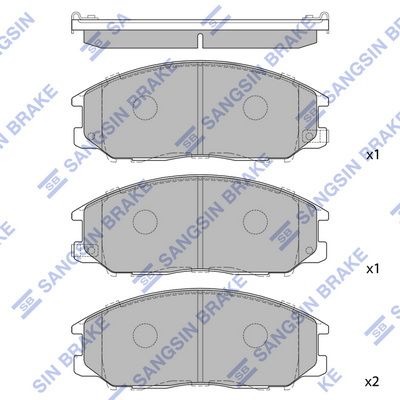 SP1190 Hi-Q Комплект тормозных колодок, дисковый тормоз