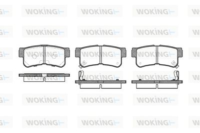 P646322 WOKING Комплект тормозных колодок, дисковый тормоз