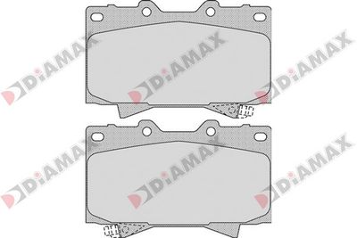 N09302 DIAMAX Комплект тормозных колодок, дисковый тормоз