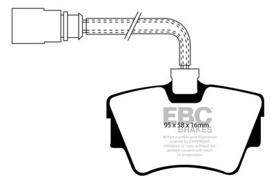 DP21285 EBC Brakes Комплект тормозных колодок, дисковый тормоз