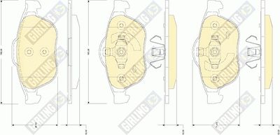 6118232 GIRLING Комплект тормозных колодок, дисковый тормоз