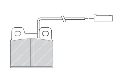 FDB728 FERODO Комплект тормозных колодок, дисковый тормоз