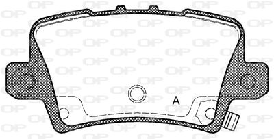 BPA120602 OPEN PARTS Комплект тормозных колодок, дисковый тормоз