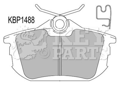 KBP1488 KEY PARTS Комплект тормозных колодок, дисковый тормоз