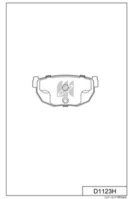 D1123H MK Kashiyama Комплект тормозных колодок, дисковый тормоз