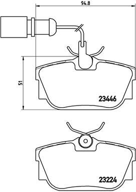 P85059 BREMBO Комплект тормозных колодок, дисковый тормоз