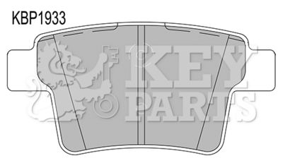 KBP1933 KEY PARTS Комплект тормозных колодок, дисковый тормоз