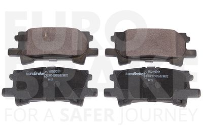 55022245101 EUROBRAKE Комплект тормозных колодок, дисковый тормоз