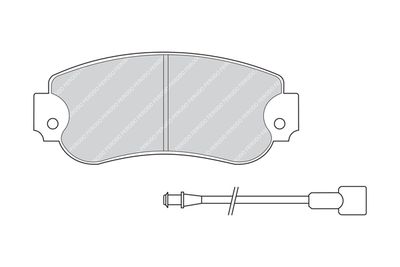 FDB257 FERODO Комплект тормозных колодок, дисковый тормоз