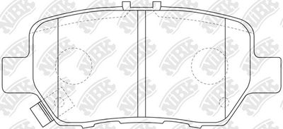 PN8512 NiBK Комплект тормозных колодок, дисковый тормоз