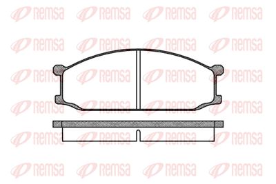013600 REMSA Комплект тормозных колодок, дисковый тормоз