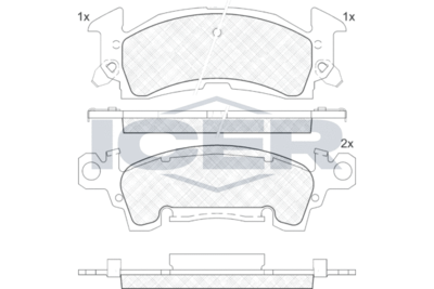 181415 ICER Комплект тормозных колодок, дисковый тормоз
