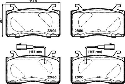 P23187 BREMBO Комплект тормозных колодок, дисковый тормоз