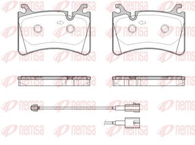 181702 REMSA Комплект тормозных колодок, дисковый тормоз