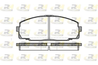 242100 ROADHOUSE Комплект тормозных колодок, дисковый тормоз