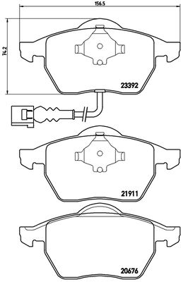 FK20278 KAISHIN Комплект тормозных колодок, дисковый тормоз