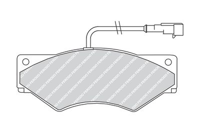 FVR1350 FERODO Комплект тормозных колодок, дисковый тормоз