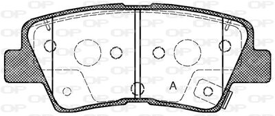 BPA136252 OPEN PARTS Комплект тормозных колодок, дисковый тормоз