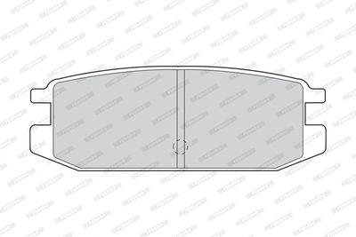 FDB1010 FERODO Комплект тормозных колодок, дисковый тормоз