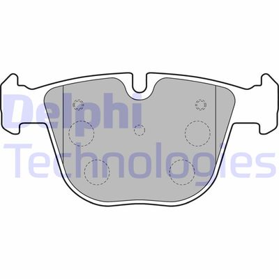 LP1793 DELPHI Комплект тормозных колодок, дисковый тормоз