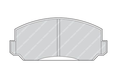 FDB152 FERODO Комплект тормозных колодок, дисковый тормоз