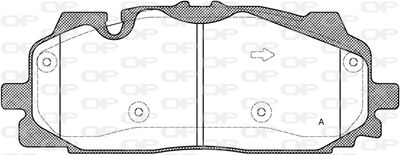 BPA166700 OPEN PARTS Комплект тормозных колодок, дисковый тормоз