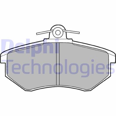 LP424 DELPHI Комплект тормозных колодок, дисковый тормоз