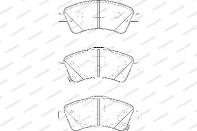 WBP24204A WAGNER Комплект тормозных колодок, дисковый тормоз