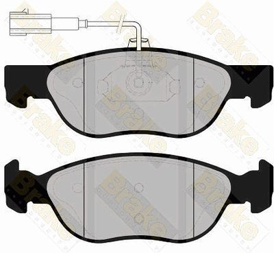 PA1156 Brake ENGINEERING Комплект тормозных колодок, дисковый тормоз