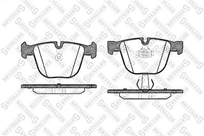 903000SX STELLOX Комплект тормозных колодок, дисковый тормоз