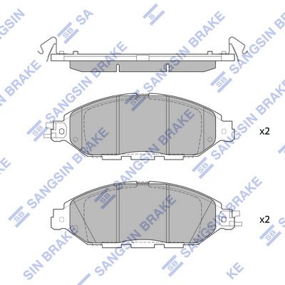 SP1713 Hi-Q Комплект тормозных колодок, дисковый тормоз