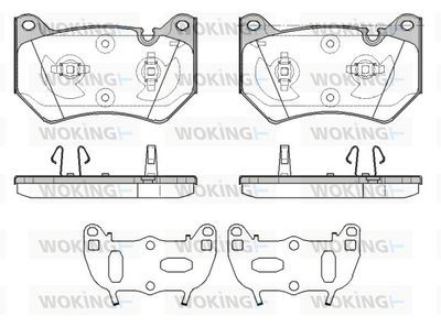 P1939310 WOKING Комплект тормозных колодок, дисковый тормоз