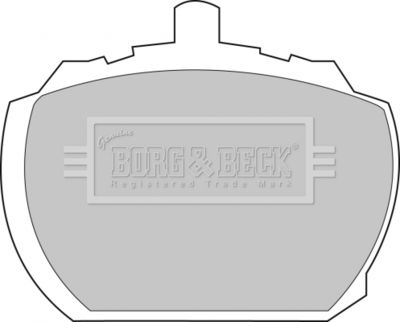 BBP1098 BORG & BECK Комплект тормозных колодок, дисковый тормоз