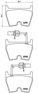 P85078 BREMBO Комплект тормозных колодок, дисковый тормоз