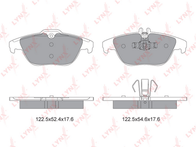 BD5319 LYNXauto Комплект тормозных колодок, дисковый тормоз
